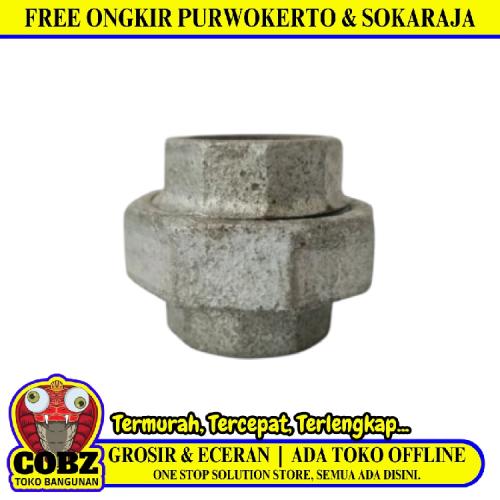 1 1/4 IN / G Water Mur Moor Drat Dalam Female Union Thread Besi Pcs