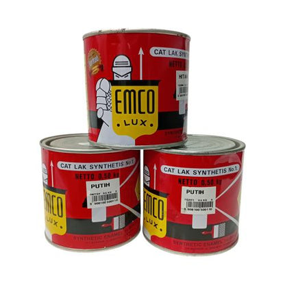1/2 KG / EMCO GLOSSY Cat Kayu Besi Wood Metal Paint Kaleng