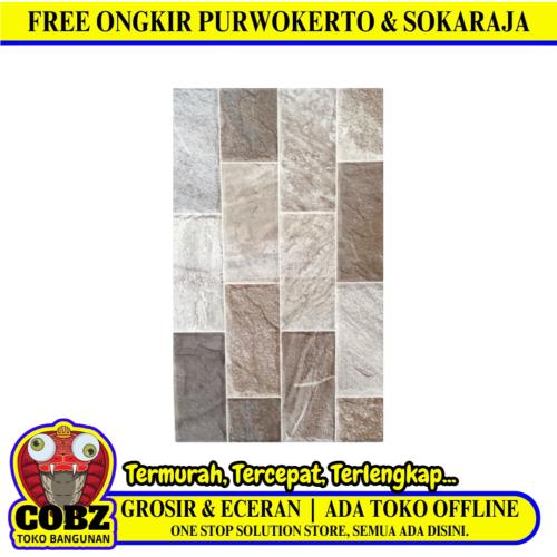 25 CM x 40 CM / UNO CAPRI Keramik Lantai Kamar Mandi Matte Grey Dus