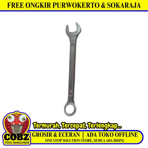 17 MM / TM Kunci Ring Pas Kombinasi Combination Wrench Chrome