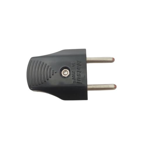 MATSUI Steker Jek Colokan Kabel Listrik Cowok Male Gepeng Hitam