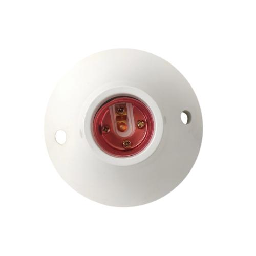 MIKOTEK MT 7526 Fitting Tempat Lampu Plafon Atap Tempel Bulat Besar Putih