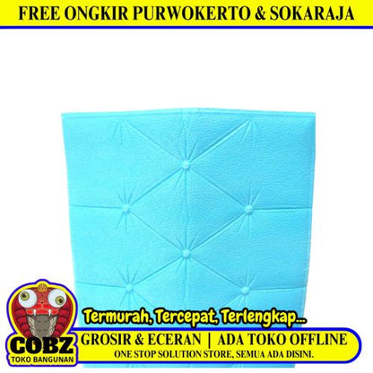 5 MM x 30 CM x 60 CM / COBZ Wallpaper Foam Sticker Corak Biru Lembar