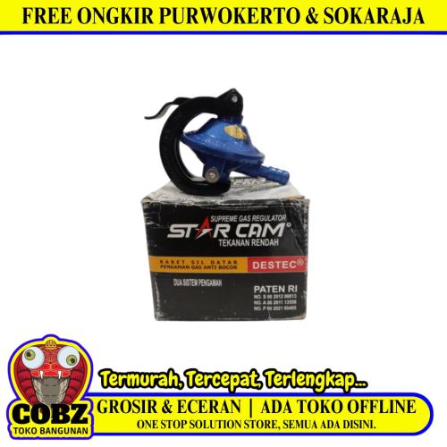 STARCAM 23S Regulator Kepala Tabung Gas LPG Tekanan Rendah + Meteran