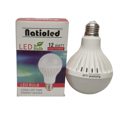 12 WATT / NATIOLED LED Lampu Bohlam Bulb Moto Putih
