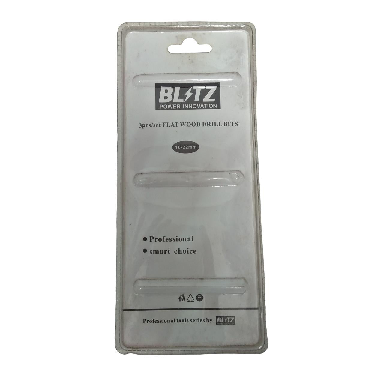 16 MM - 22 MM / BLITZ 01 Mata Bor Kayu Kipas Flat Wood Drill Bits Set