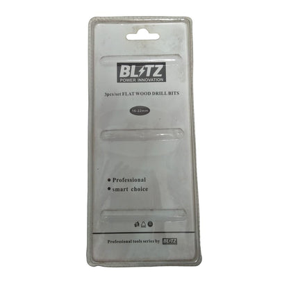 16 MM - 22 MM / BLITZ 01 Mata Bor Kayu Kipas Flat Wood Drill Bits Set