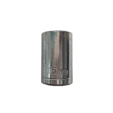 6 PT x 1/2 IN x 16 MM / TM Mata Kunci Sok Shock Socket Chrome