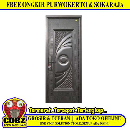 5 CM x 90 CM x 230 CM / FORTRESS GLX 90.01 SINGLE DOOR Pintu Kamar Mandi Baja Set