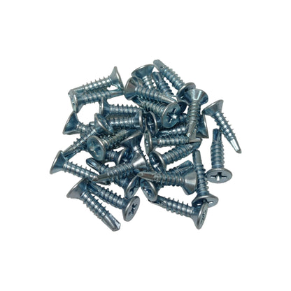 M 8 x 19 MM / TM Sekrup FH SDS Rata Plus GRC Plafon Putih Biji