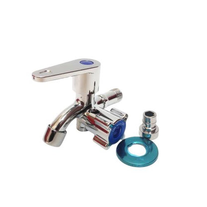 1/2 IN / HAUSE Kran Air Cabang Double Shower Mesin Cuci Stainless