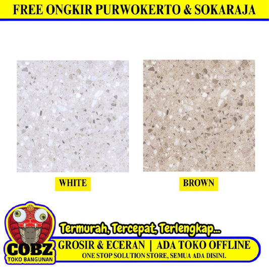 50 CM x 50 CM / PLATINUM DEXTER Keramik Lantai Teras Garasi Matte Dus