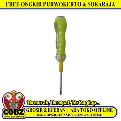 5 1/2 IN / SW 209 Obeng Tespen AC Listrik Lampu Cahaya Minus