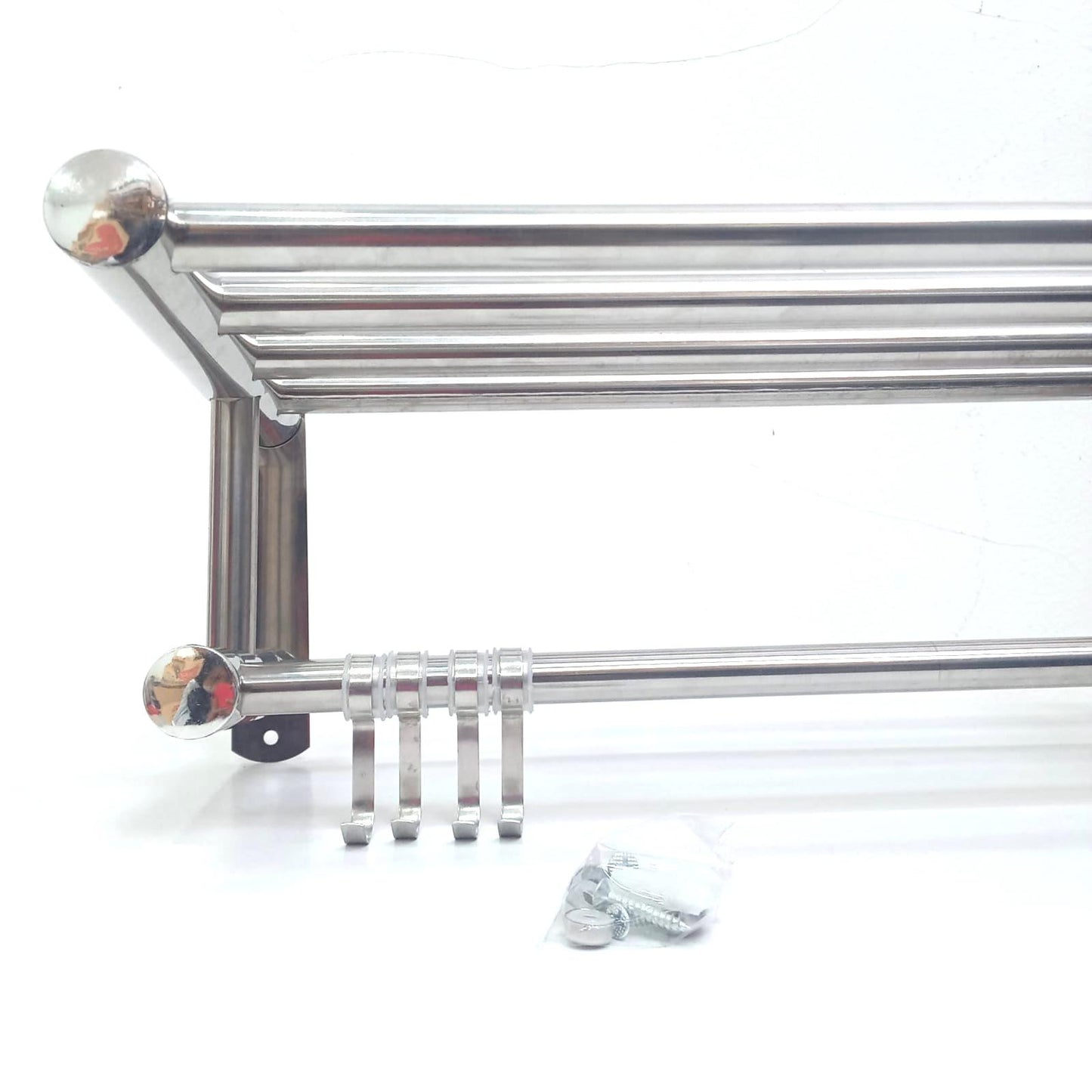 FUTAKO 02 Tempat Handuk Pakaian Tempel Dinding Besar Stainless Set