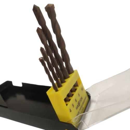 4 MM - 10 MM / HASSTON PROHEX Masonry Drill Bits Mata Bor Beton Tembok 5 Pcs Set