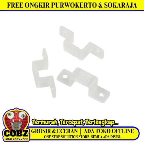 COBZ  Klem Lampu Strip Led Neon Flex Transparan Biji