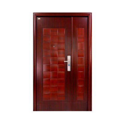 5 CM x 120 CM x 210 CM / FORTRESS FORT 120.11 MOM & SON Pintu Kamar Mandi Baja Coklat Set