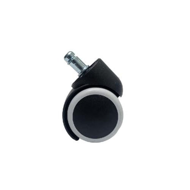 2 IN / TM Roda Hidup Kursi Non Rem Tancap PVC Putih Rem