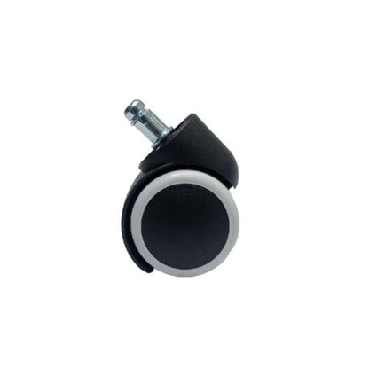 2 IN / TM Roda Hidup Kursi Non Rem Tancap PVC Putih Rem