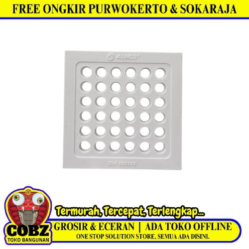 4 IN / ALINCO Saringan Got Plat Floor Drain Plastik PVC Putih