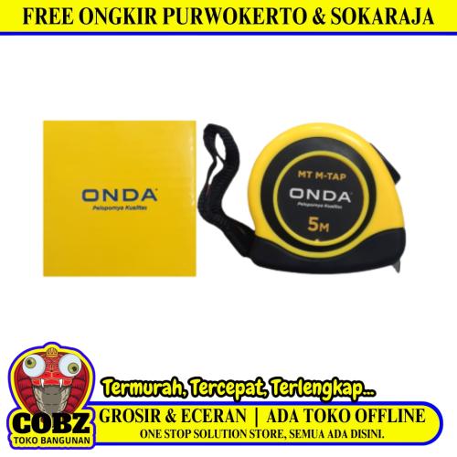 5 M / ONDA MT M-TAP Meteran Alat Ukur Tukang Bangunan Measuring Tape