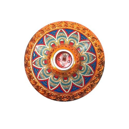 TRM 1828 Fitting Tempat Lampu Plafon Atap Tempel Motif Besar Gold