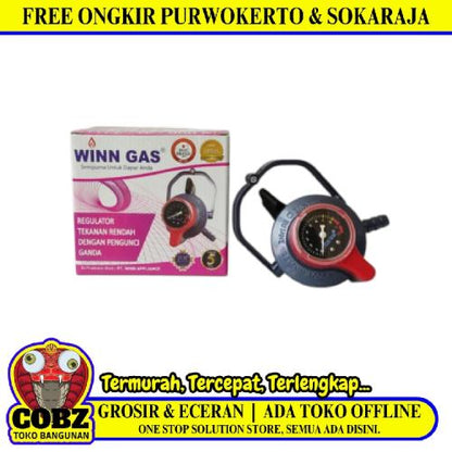 WINN GAS W-900 M Regulator Kepala Tabung Gas LPG Tekanan Rendah Low Pressure