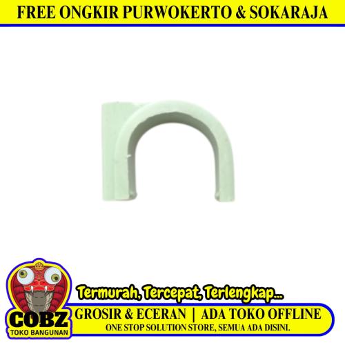 1/2 IN / ARROW Klem Pipa Plat Pipe Clamp Plastik PVC