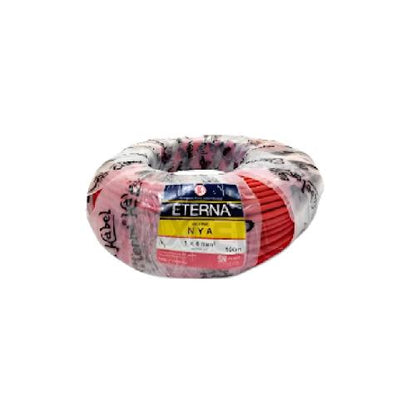 1 INTI x 4 MM x 100 M / ETERNA NYA Tunggal Kabel Tembaga SNI Merah Roll