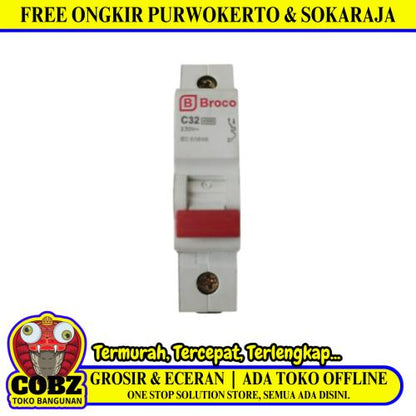 32 A / BROCO MCB Pemutus Sekring Sirkuit Arus Listrik Circuit Breaker