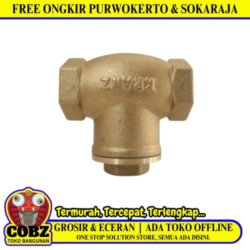 1/2 IN / KRANZ Tosen Tusen Tesen Foot Klep Valve Kuningan