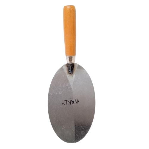 7 IN / WANLY Cetok Sendok Semen Acian Trowel Bulat Gagang Kayu