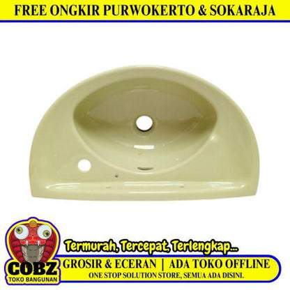 52CM X 30CM X17CM / TOTO L34 Wastafel Cuci Tangan Green Keramik