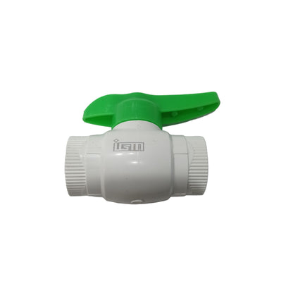 3/4 IN / IGM Stop Kran Polos Ball Valve Engkol Plastik PVC