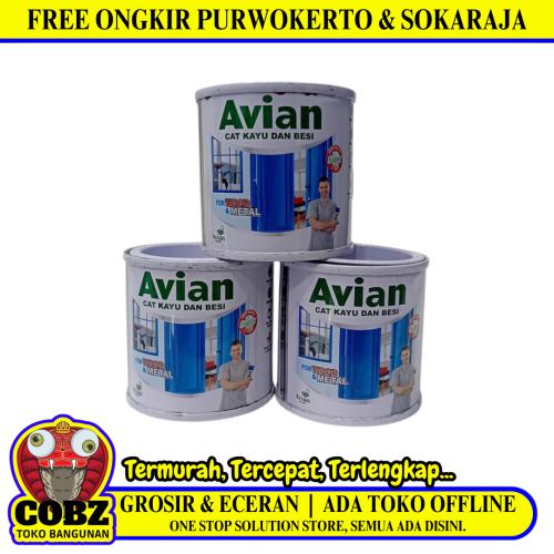100 CC / AVIAN MATT Cat Kayu Besi Wood Metal Paint Kaleng