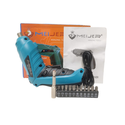 MEIJER Mesin Screwdiver Bor Obeng Angin Tangan Drill 2 Way Baterai Set