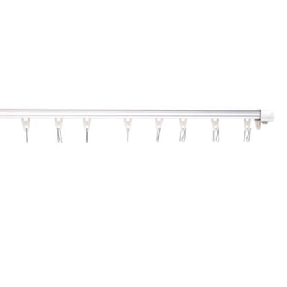 400 CM / TM Batang Rel Gorden Kotak Aluminium Silver Set