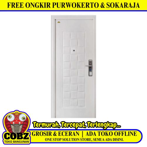 5 CM x 90 CM x 210 CM / FORTRESS FORT 90.11 SINGLE Pintu Kamar Mandi Baja White Set