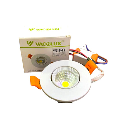 7 WATT / VACOLUX LED Downlight Spot Lampu Tanam Plafon Putih