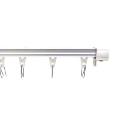 300 CM / TM Batang Rel Gorden Kotak Aluminium Silver Set