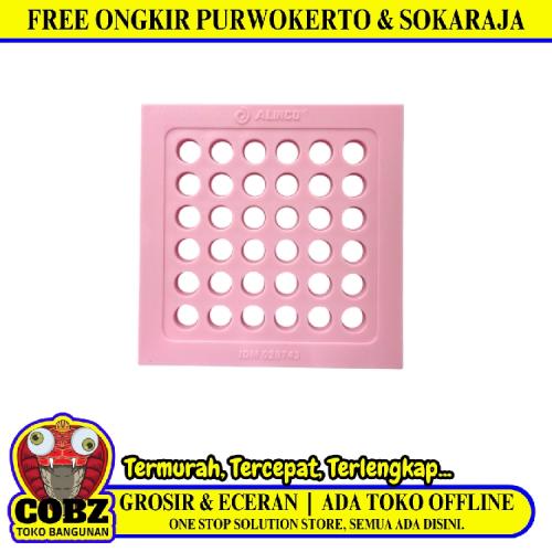 4I N/ ALINCO Saringan Got Plat Floor Drain Kamar Mandi Plastik PVC Pink
