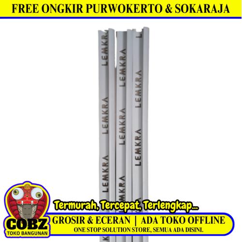 240 CM / LEMKRA Tile Trim Lis List Keramik Granit Plastik PVC Putih Batang
