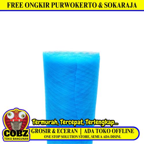 120 CM / TM Strimin Nyamuk Parabola Plastik PVC Biru Meter