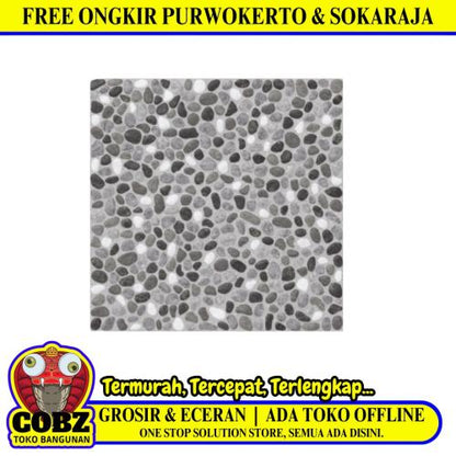 30 CM x 30 CM / ASIA TILE OREGON Keramik Lantai Teras Garasi Matte Grey Dus