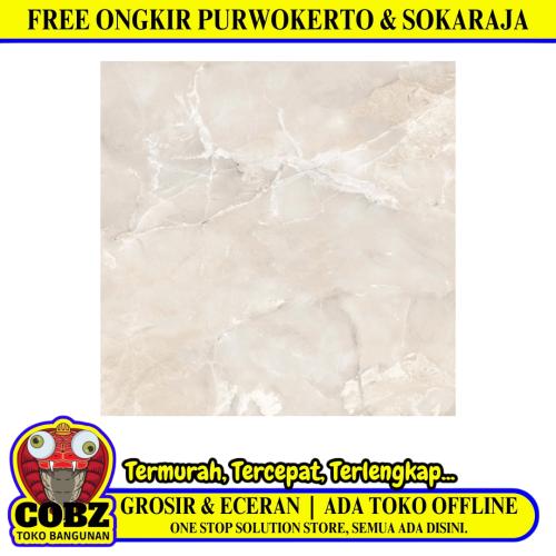 40 CM x 40 CM / ASIA TILE ZURICH Keramik Lantai Rumah Glossy Brown Dus