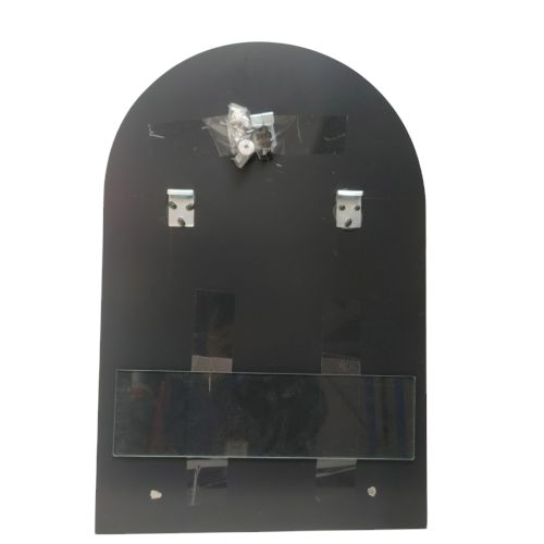 40CM X 60CM / GRAGE Cermin Wastafel Kaca Kamar Mandi 1/2 Bulat Mtf Set