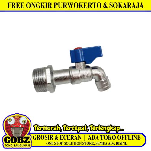 3/4 IN / HSS Kran Air Tembok Taman Bola Ball Valve Stainless