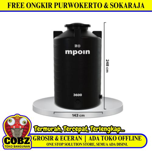 3100 L / M POIN + WAVE W3600 Water Torrent Tangki Tandon Air PVC Sand Granite + Acc Set