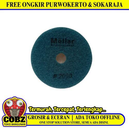 4 IN x Grit 2000 / MOLLAR Mata Poles Marmer Diamond Polishing Pad