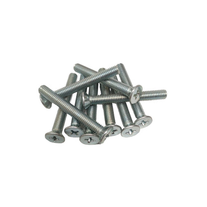 M 5 x 40 MM / TM Baut JF Kepala Rata Plus Putih Biji